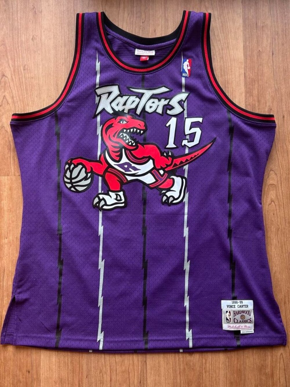NBA Toronto Raptors Vince Carter Jersey, XL, Mitchell & Ness